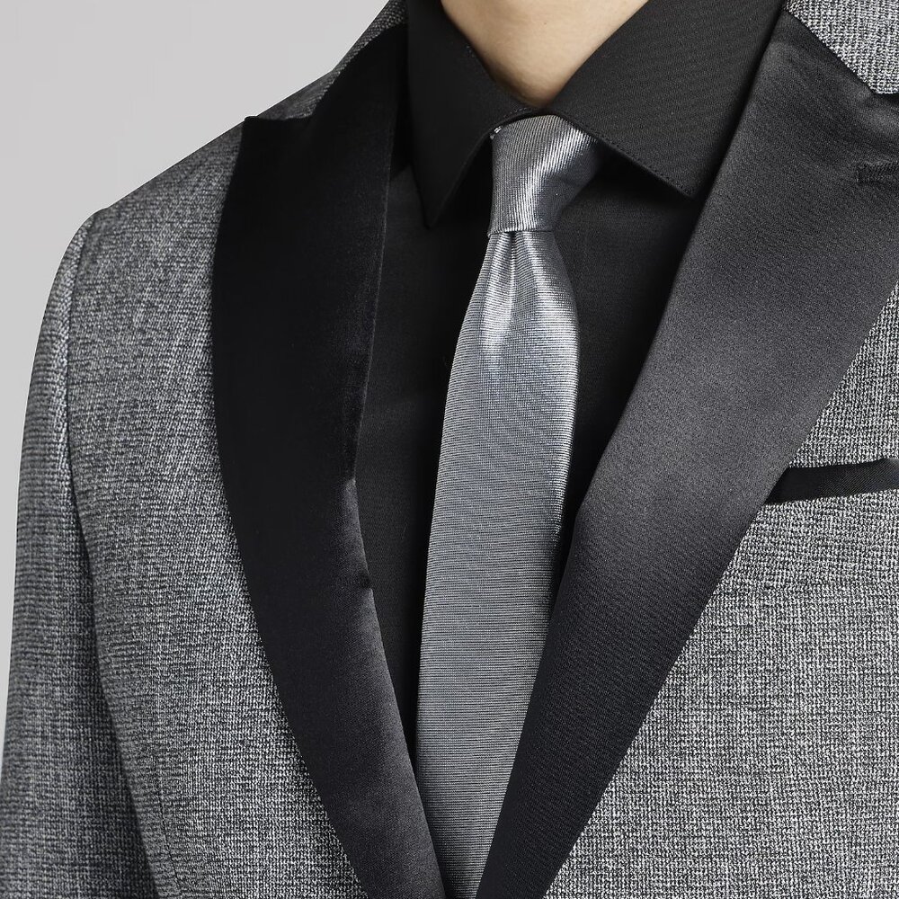 NEW Egara Slim Fit Satin Trim Dinner Tuxedo Jacket 42L - Picture 2 of 8